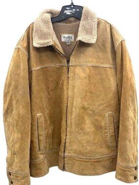 Vintage Wilsons Leather M. Julian XL‎ Shearling-Lined Tan Suede Jacket